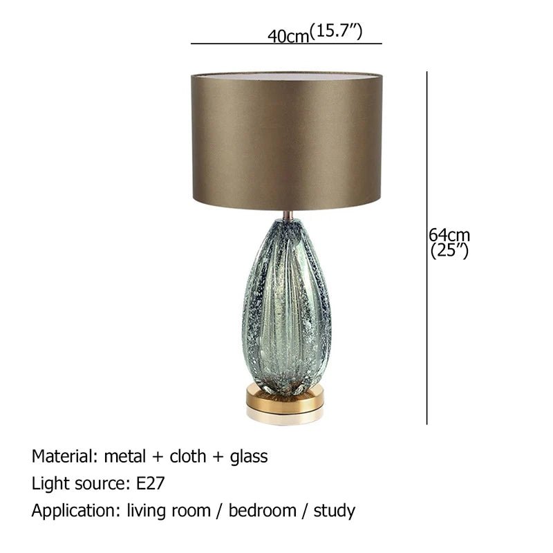 Green Bedside LED Decorative Table Lamp - Hans Lumiere
