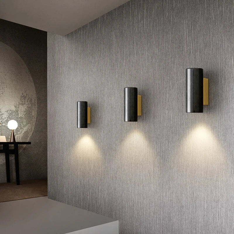 Green Marble Wall Sconce – Nordic Luxury Wall Light - Hans Lumiere