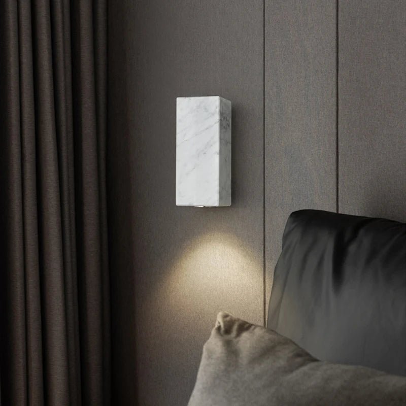 Green Marble Wall Sconce – Nordic Luxury Wall Light - Hans Lumiere