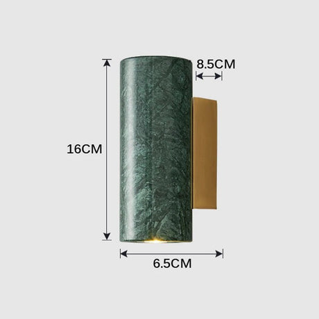 Green Marble Wall Sconce – Nordic Luxury Wall Light - Hans Lumiere
