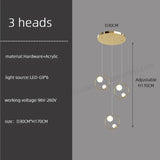 Hall Chandelier Staircase Modern Suspension Luster - Hans Lumiere