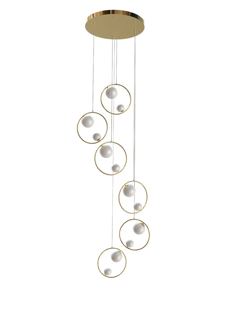 Hall Chandelier Staircase Modern Suspension Luster - Hans Lumiere