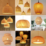 Hand Knitted Bamboo Pendant Lamp - Hans Lumiere
