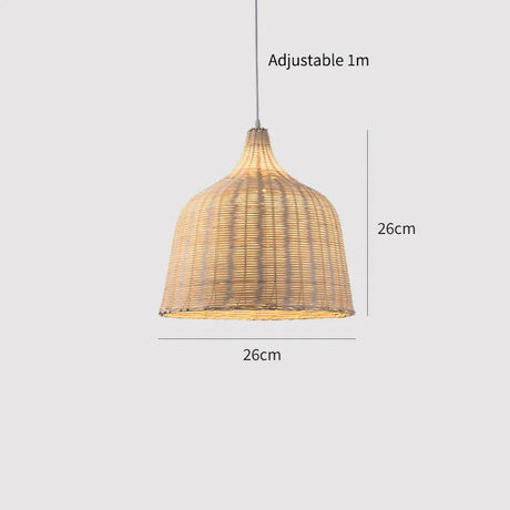 Hand Knitted Bamboo Pendant Lamp - Hans Lumiere