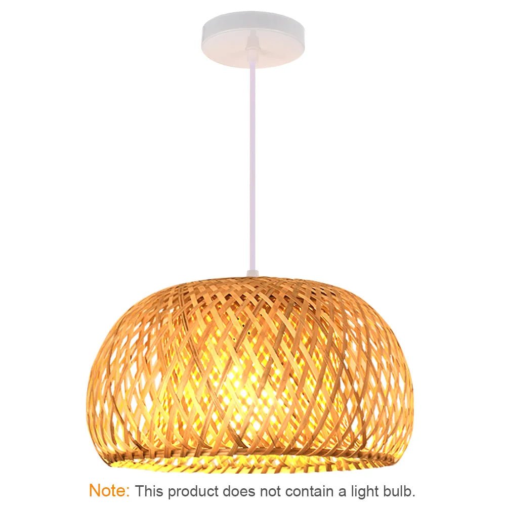 Hand Knitted Bamboo Pendant Lamp - Hans Lumiere