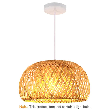 Hand Knitted Bamboo Pendant Lamp - Hans Lumiere