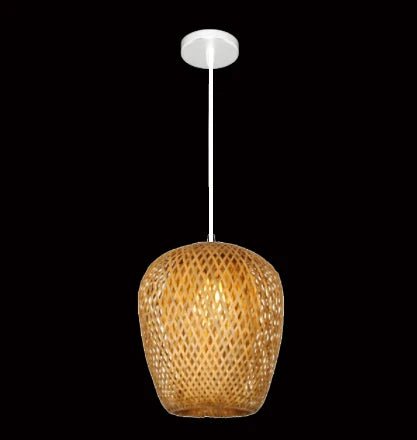 Hand Knitted Bamboo Pendant Lamp - Hans Lumiere