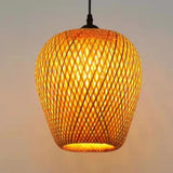 Hand Knitted Bamboo Pendant Lamp - Hans Lumiere