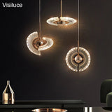 Hanging Acrylic Led Crystal Pendant Light - Hans Lumiere