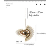 Hanging Acrylic Led Crystal Pendant Light - Hans Lumiere