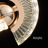 Hanging Acrylic Led Crystal Pendant Light - Hans Lumiere
