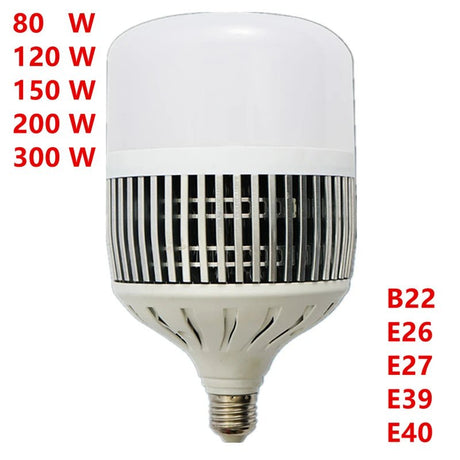 High Power LED Globe Bulb 80W to 300W, E26 E27 E39 E40 B22, for Warehouses & Workshops - Hans Lumiere