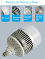 High Power LED Globe Bulb 80W to 300W, E26 E27 E39 E40 B22, for Warehouses & Workshops - Hans Lumiere