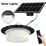 Indoor Outdoor 244 LED Solar Pendant Light With Motion Sensor - Hans Lumiere
