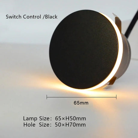 Indoor & Outdoor LED Step Light Recessed Wall Lamp - Hans Lumiere