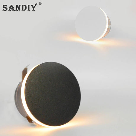 Indoor & Outdoor LED Step Light Recessed Wall Lamp - Hans Lumiere
