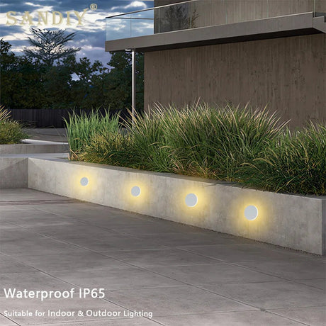 Indoor & Outdoor LED Step Light Recessed Wall Lamp - Hans Lumiere