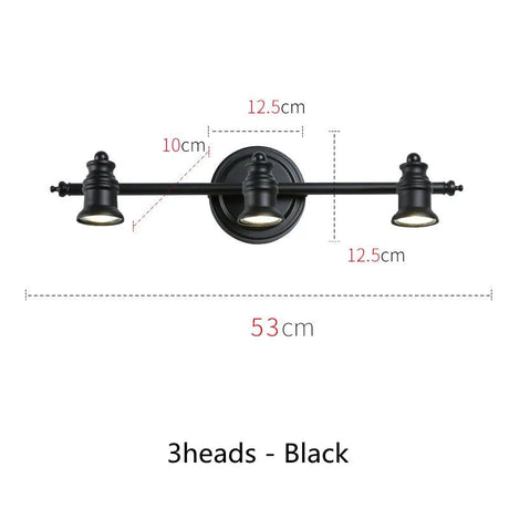 Industrial Brass Copper Mirror LED Spot Light - Hans Lumiere