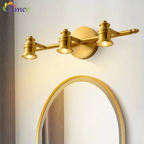 Industrial Brass Copper Mirror LED Spot Light - Hans Lumiere