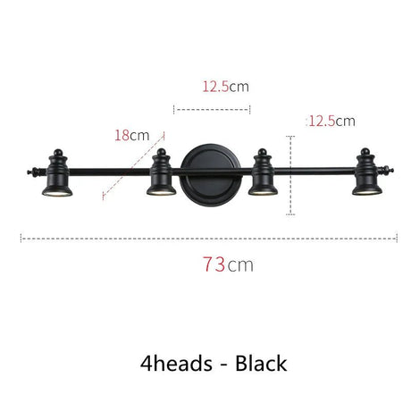 Industrial Brass Copper Mirror LED Spot Light - Hans Lumiere