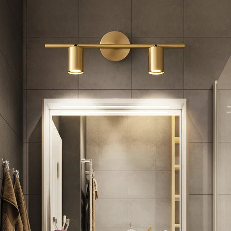 Industrial Brass Copper Mirror LED Spot Light - Hans Lumiere