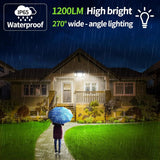 Intelamp Solar Security Flood Light – Dual Motion Sensor, 270° Wide Angle - Hans Lumiere