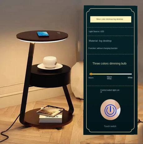 Intelligent Wireless Charging Coffee Table Lamp - Hans Lumiere