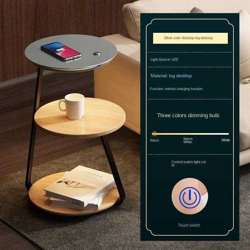 Intelligent Wireless Charging Coffee Table Lamp - Hans Lumiere