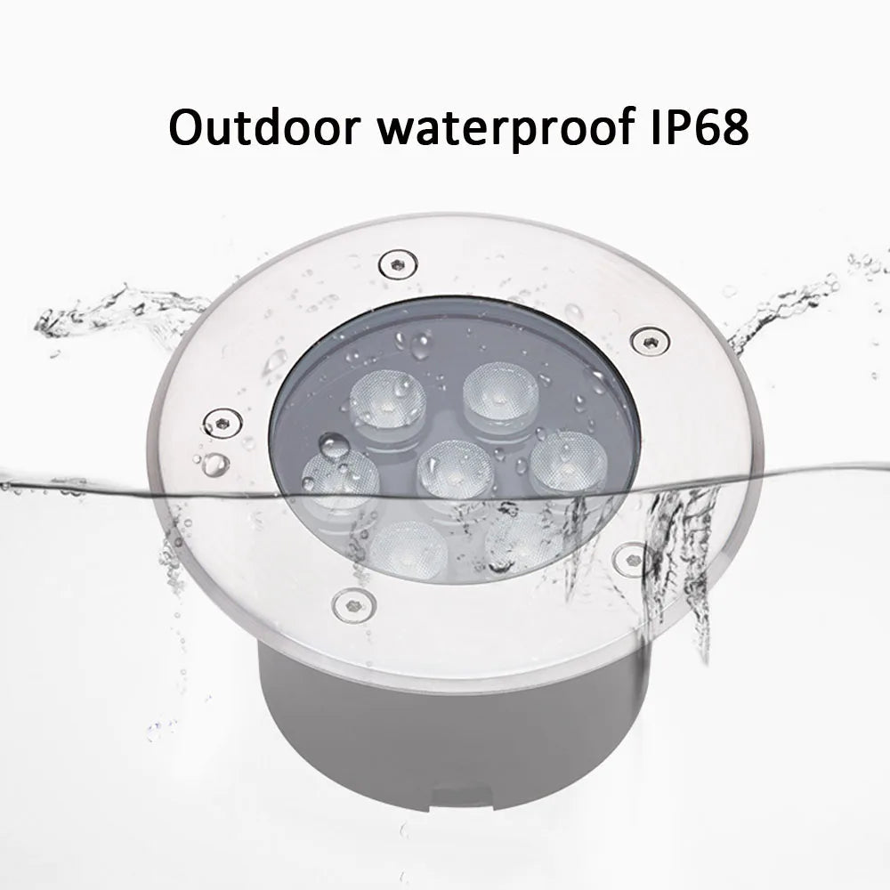 IP68 LED Underground Flood Light – Waterproof Buried Spotlight, 6-18W - Hans Lumiere