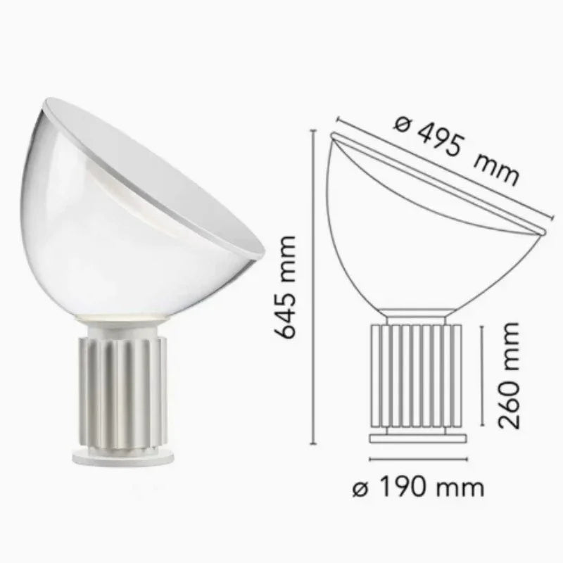 Italian Adjustable Modern Taccia LED Table Lamp - Hans Lumiere