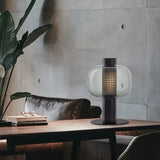 Italian Art Deco Glass Table Lamp – Designer LED Desk Light for Bedroom & Living Room - Hans Lumiere