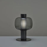 Italian Art Deco Glass Table Lamp – Designer LED Desk Light for Bedroom & Living Room - Hans Lumiere