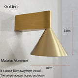 Italian Conical Aluminum Wall Sconce – Modern Bedside & Corridor Light - Hans Lumiere