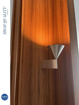 Italian Conical Aluminum Wall Sconce – Modern Bedside & Corridor Light - Hans Lumiere
