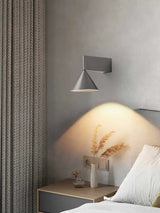 Italian Conical Aluminum Wall Sconce – Modern Bedside & Corridor Light - Hans Lumiere