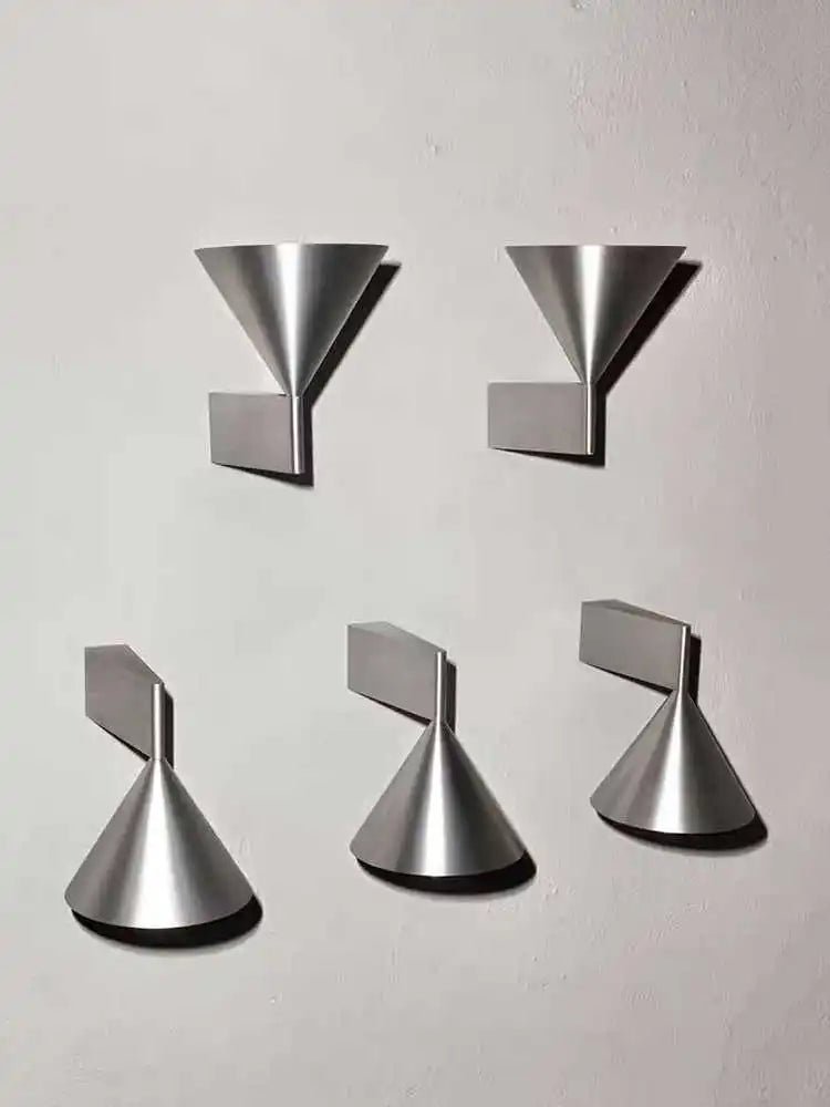 Italian Conical Aluminum Wall Sconce – Modern Bedside & Corridor Light - Hans Lumiere