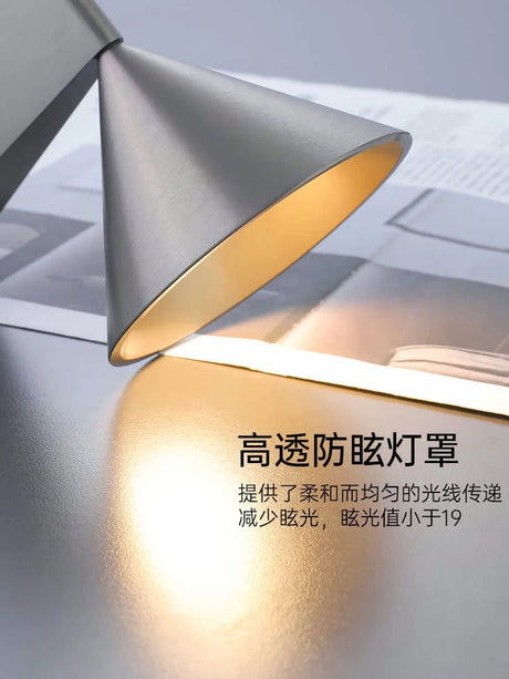 Italian Conical Aluminum Wall Sconce – Modern Bedside & Corridor Light - Hans Lumiere