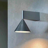 Italian Conical Aluminum Wall Sconce – Modern Bedside & Corridor Light - Hans Lumiere
