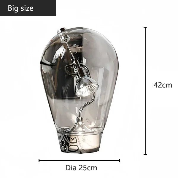Italian Design Satellite Glass LED Table Lamp - Hans Lumiere