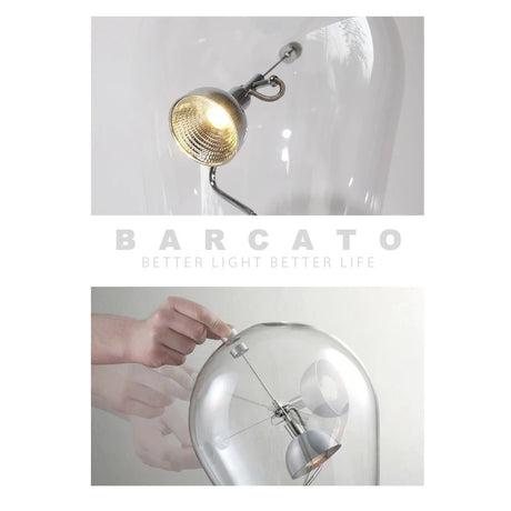Italian Design Satellite Glass LED Table Lamp - Hans Lumiere