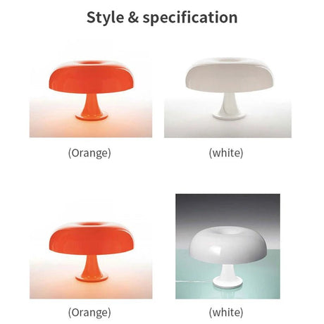 Italian Designer Led Mushroom Table Lamp - Hans Lumiere