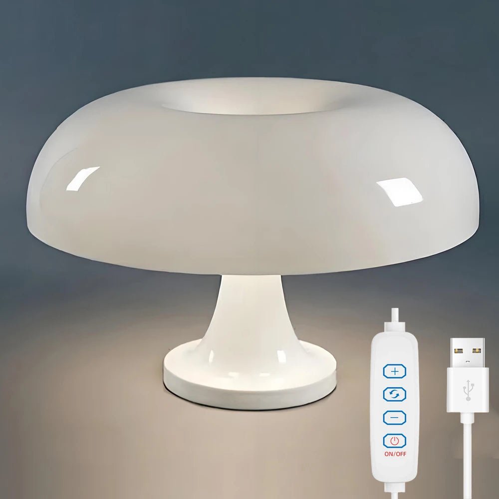 Italian Designer Led Mushroom Table Lamp - Hans Lumiere