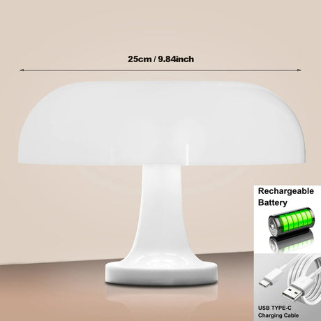 Italian Designer Led Mushroom Table Lamp - Hans Lumiere