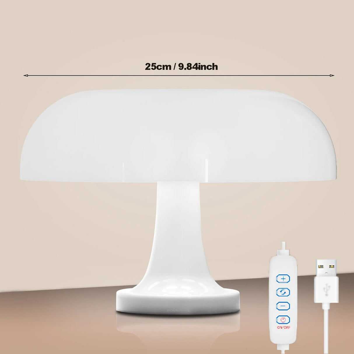 Italian Designer Led Mushroom Table Lamp - Hans Lumiere