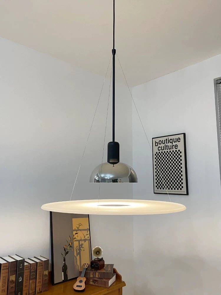 Italian Designer Luxury Round Flying Saucer Art Chandelier - Hans Lumiere