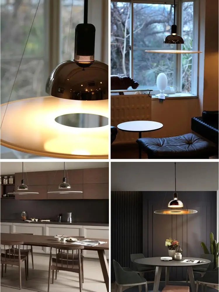 Italian Designer Luxury Round Flying Saucer Art Chandelier - Hans Lumiere