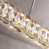 Italian Minimalist Line Long Luxury Crystal Chandelier - Hans Lumiere