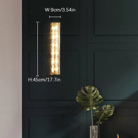 Italian Style Copper Glass Luxury LED Wall Lamp - Hans Lumiere