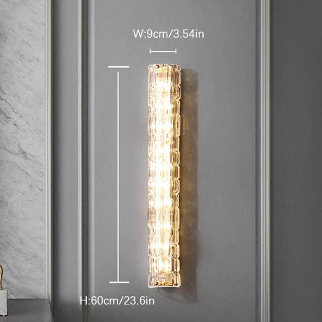 Italian Style Copper Glass Luxury LED Wall Lamp - Hans Lumiere