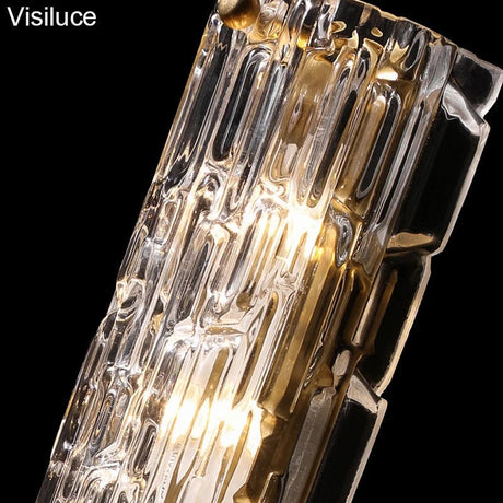 Italian Style Copper Glass Luxury LED Wall Lamp - Hans Lumiere